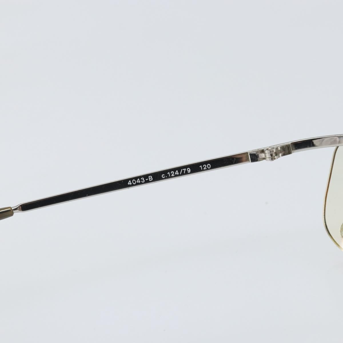 CHANEL Sunglasses metal Silver CC Auth BA10543