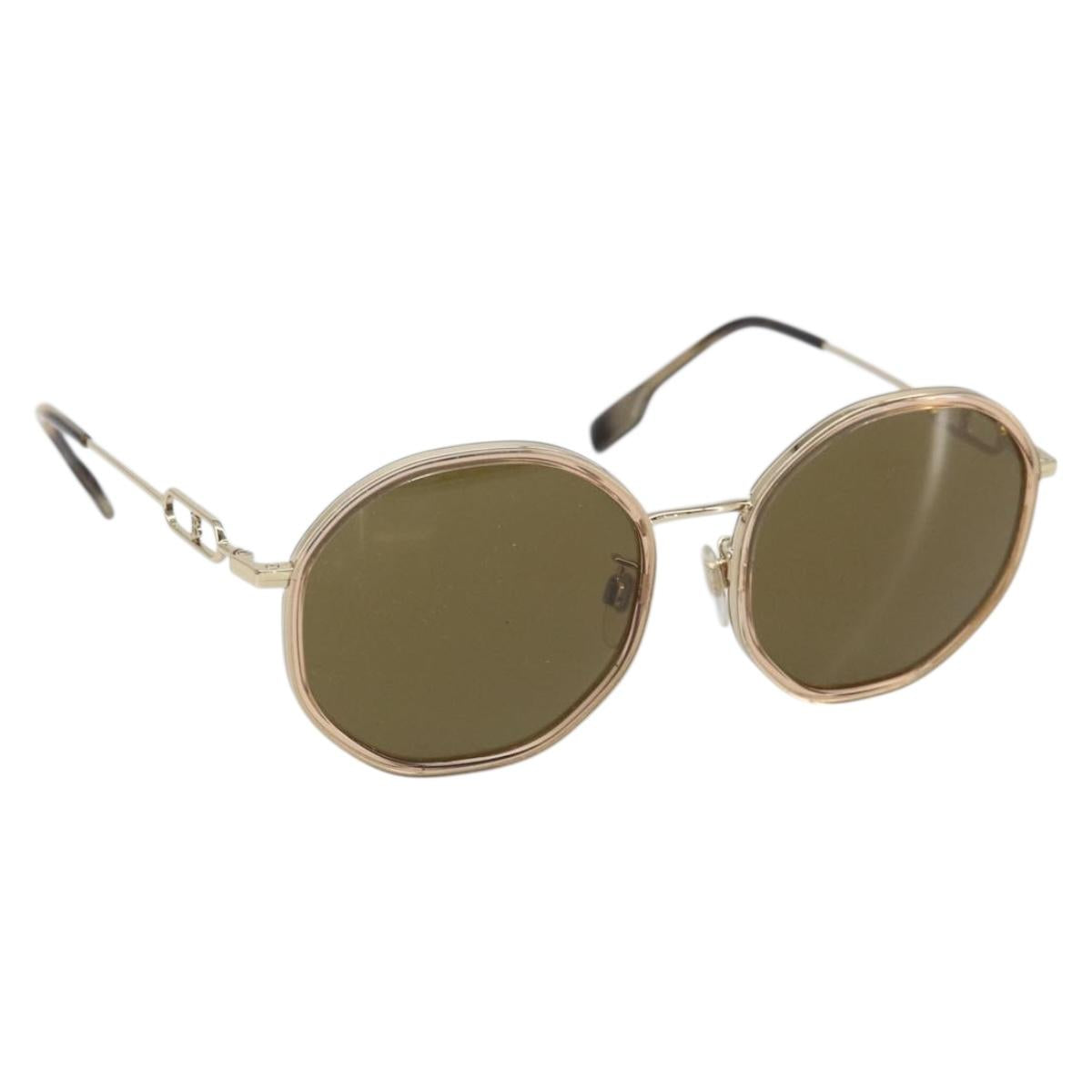 BURBERRY Sunglasses plastic Brown Auth BA10545