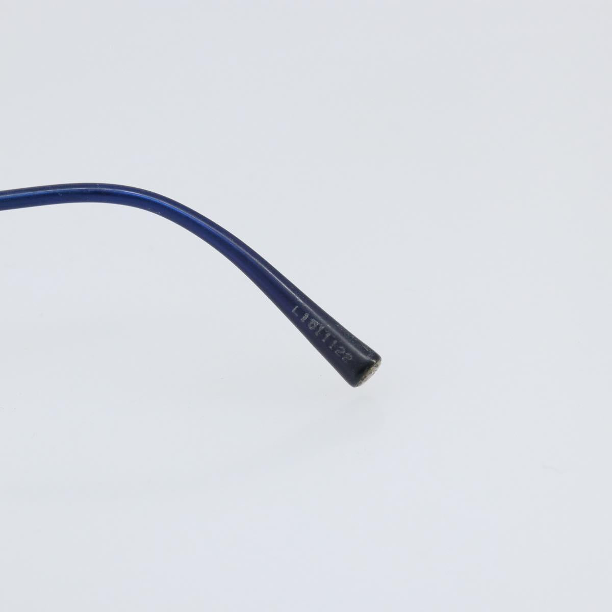 CHANEL Sunglasses metal Blue CC Auth BA10546