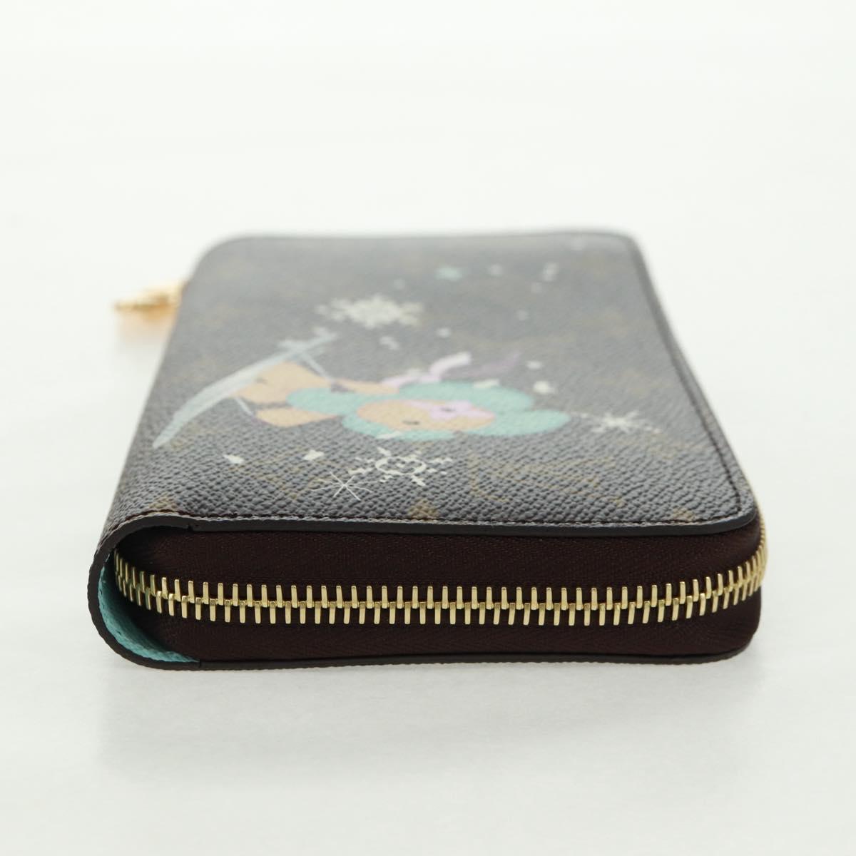 LOUIS VUITTON Vivienne Zippy Wallet Light Blue M12223 LV Auth BA10557SM