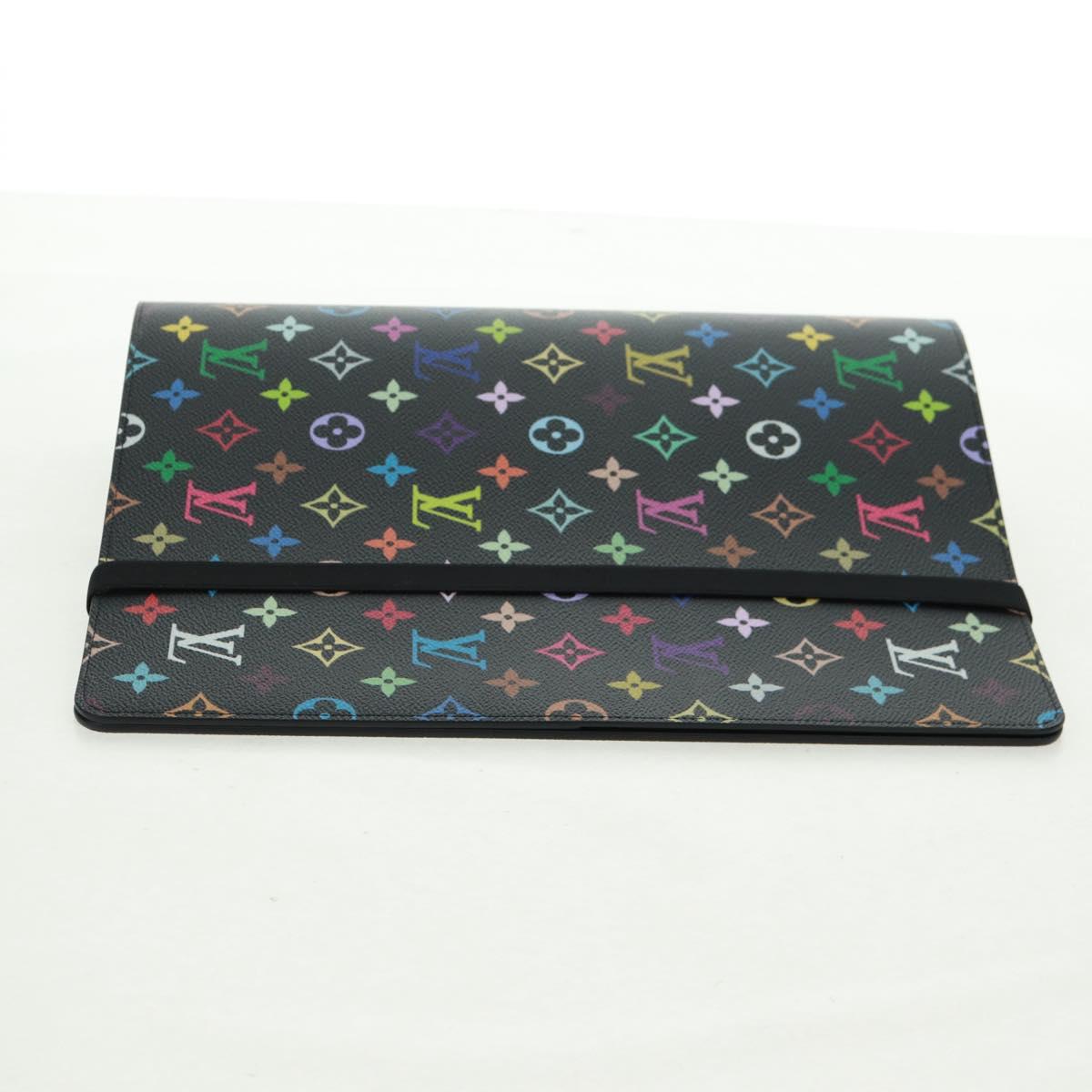 LOUIS VUITTON Multicolor Binder Black LV Auth BA10558SM