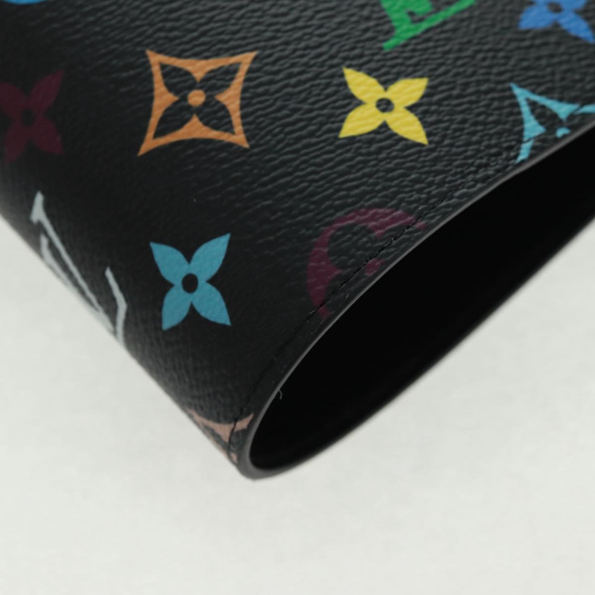 LOUIS VUITTON Multicolor Binder Black LV Auth BA10558SM