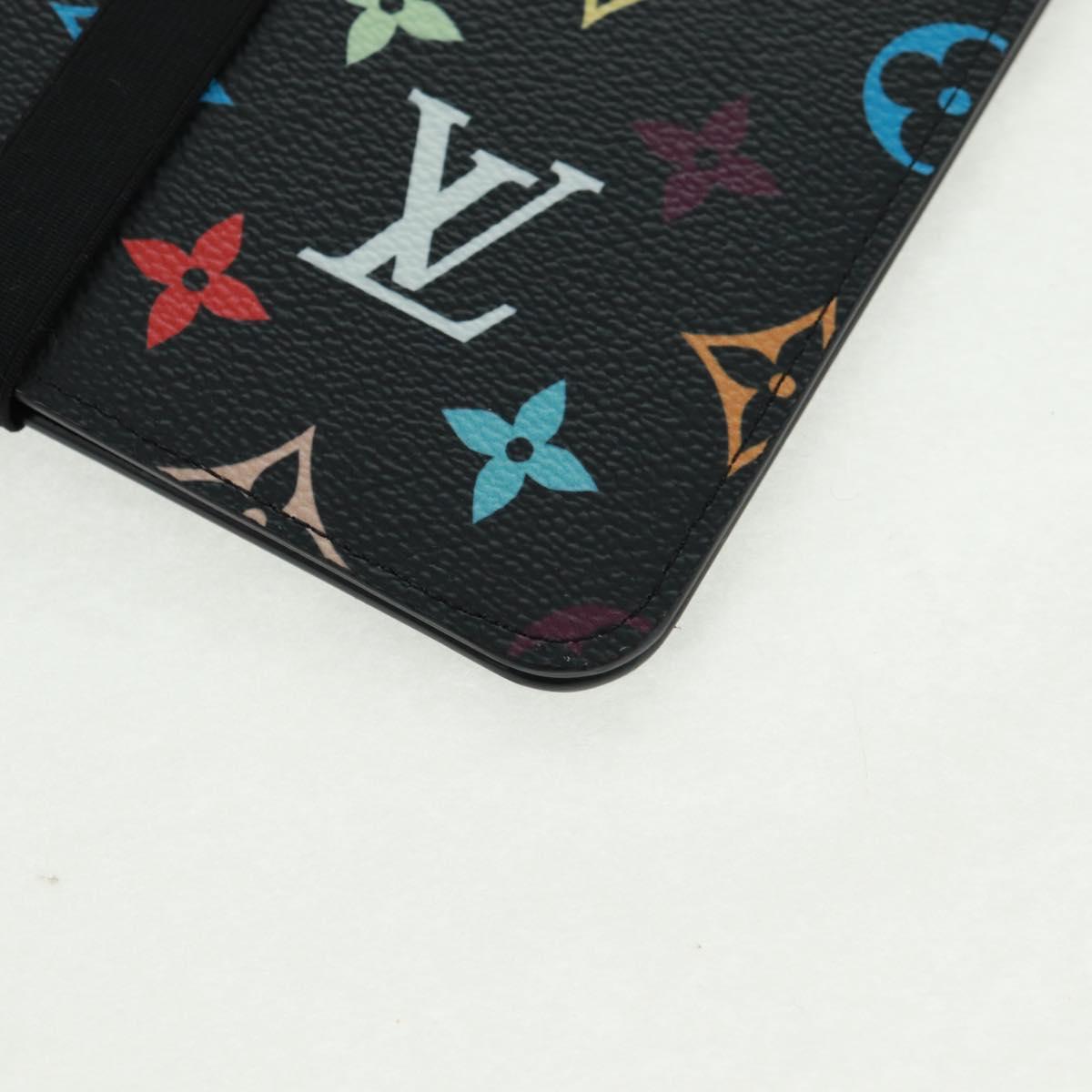 LOUIS VUITTON Multicolor Binder Black LV Auth BA10558SM