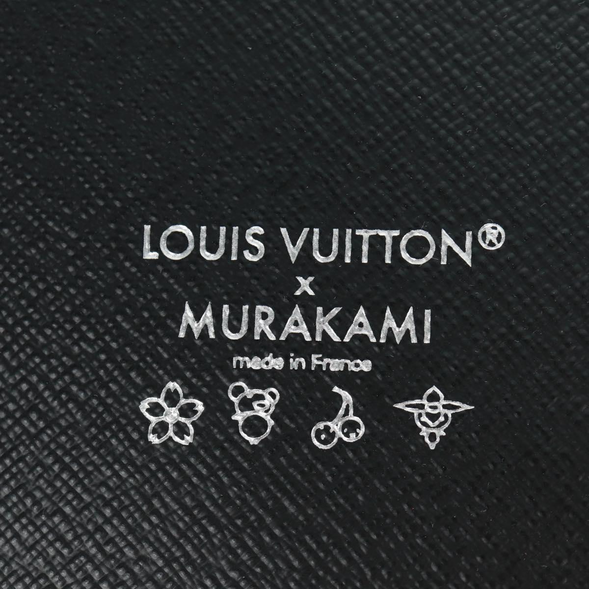 LOUIS VUITTON Multicolor Binder Black LV Auth BA10559SM