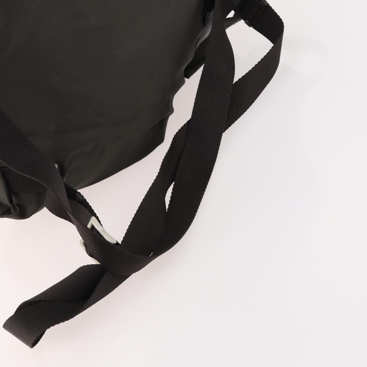 PRADA Backpack Nylon Gray Silver Auth BA10561