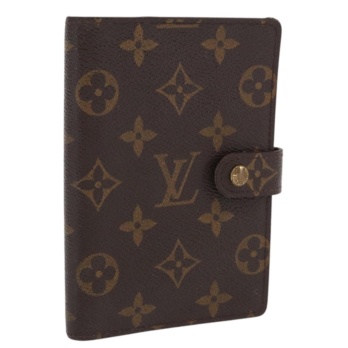 LOUIS VUITTON Monogram Agenda PM Day Planner Cover R20005 LV Auth BA10571