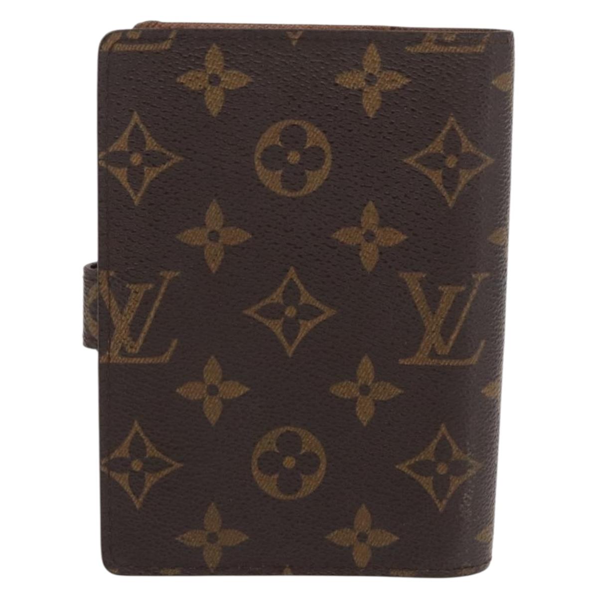 LOUIS VUITTON Monogram Agenda PM Day Planner Cover R20005 LV Auth BA10571