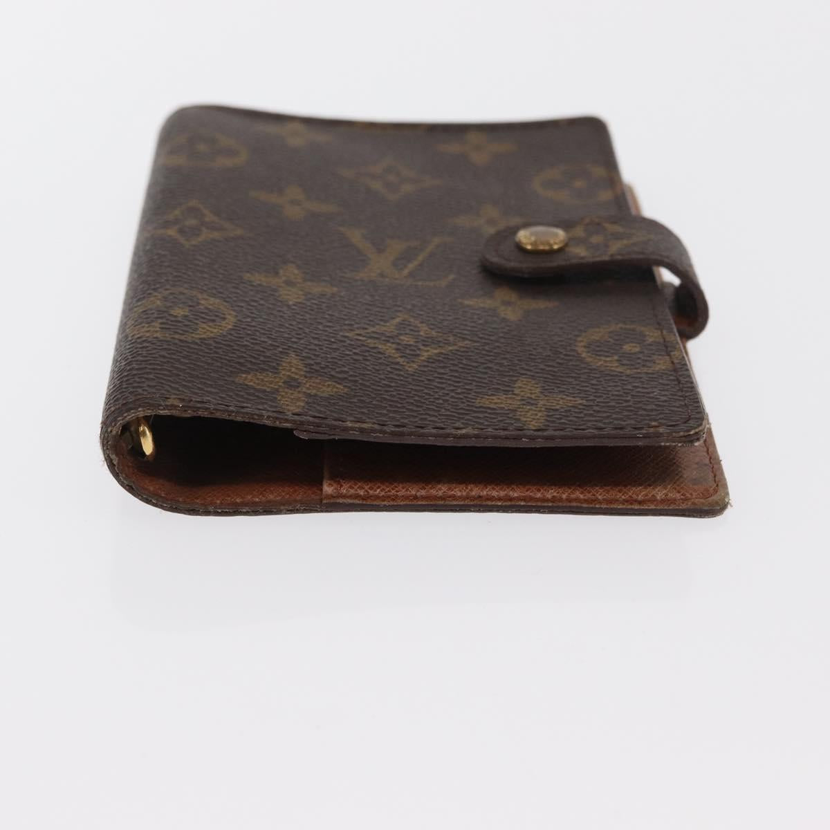 LOUIS VUITTON Monogram Agenda PM Day Planner Cover R20005 LV Auth BA10571