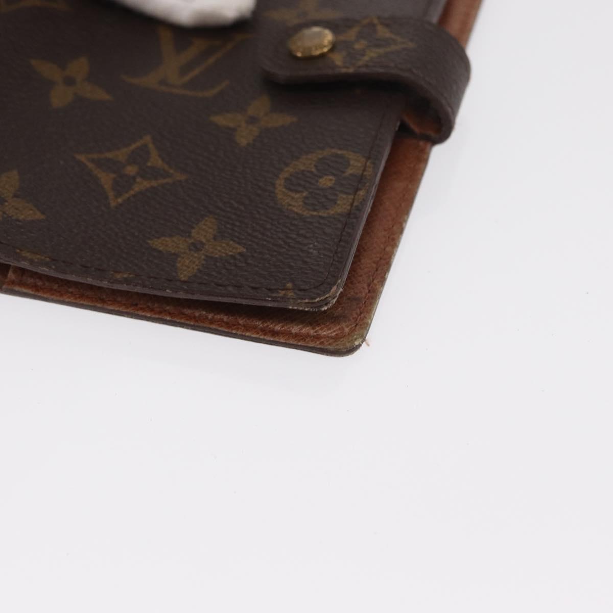LOUIS VUITTON Monogram Agenda PM Day Planner Cover R20005 LV Auth BA10571