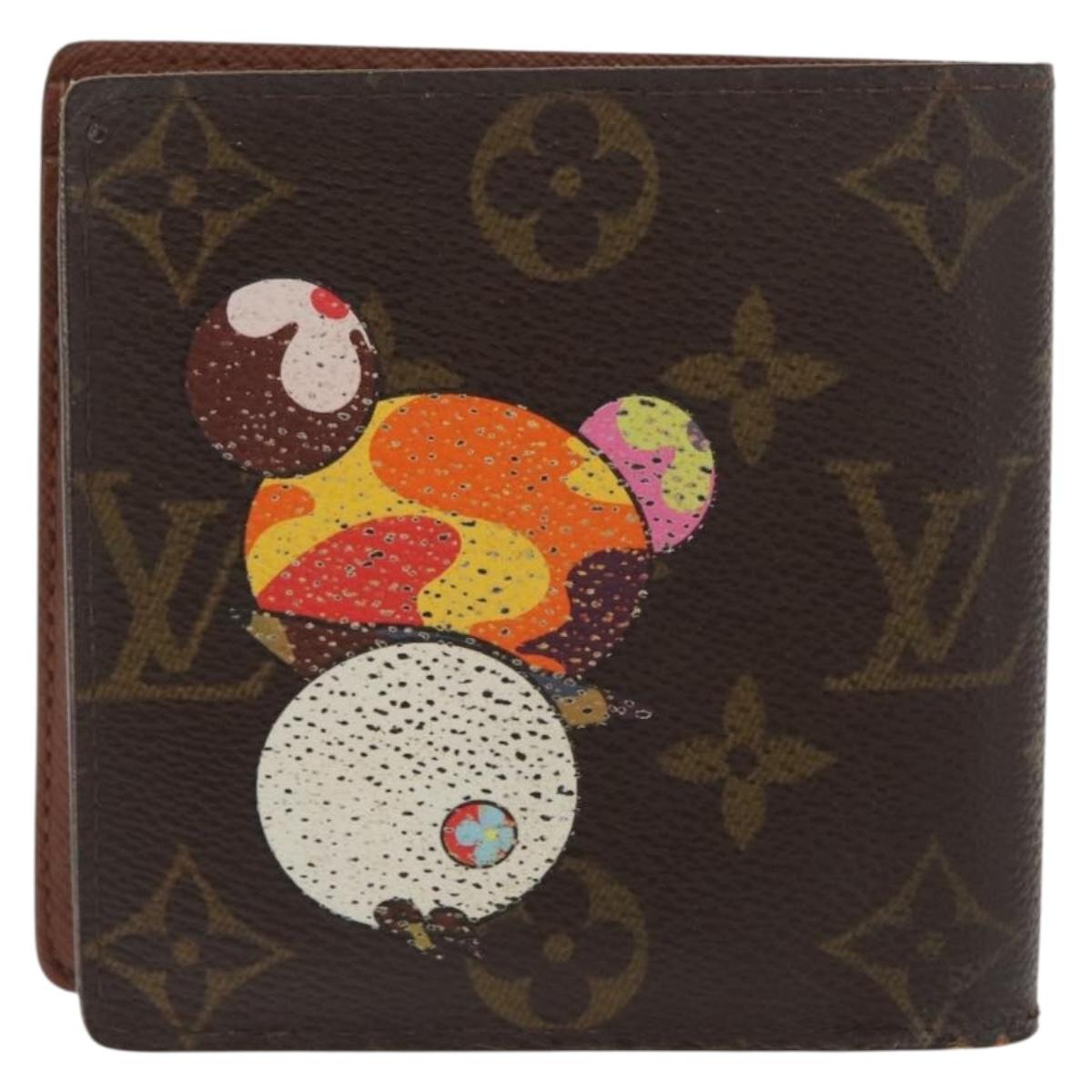 LOUIS VUITTON Monogram Panda Portefeuille Marco Wallet M61666 LV Auth BA10575
