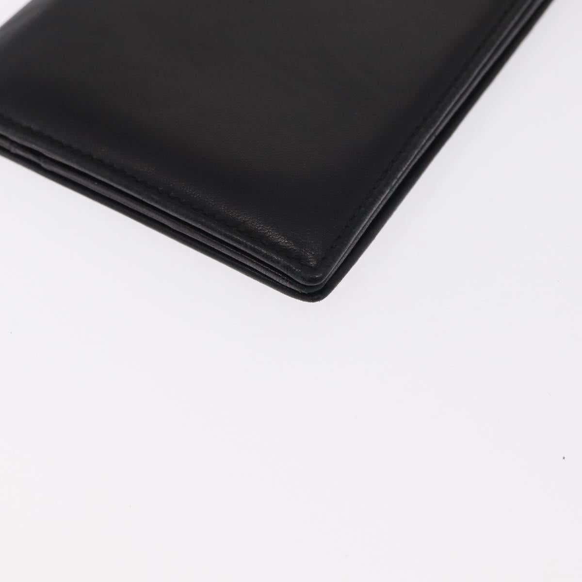 LOEWE Long Wallet Leather Black Auth BA10581
