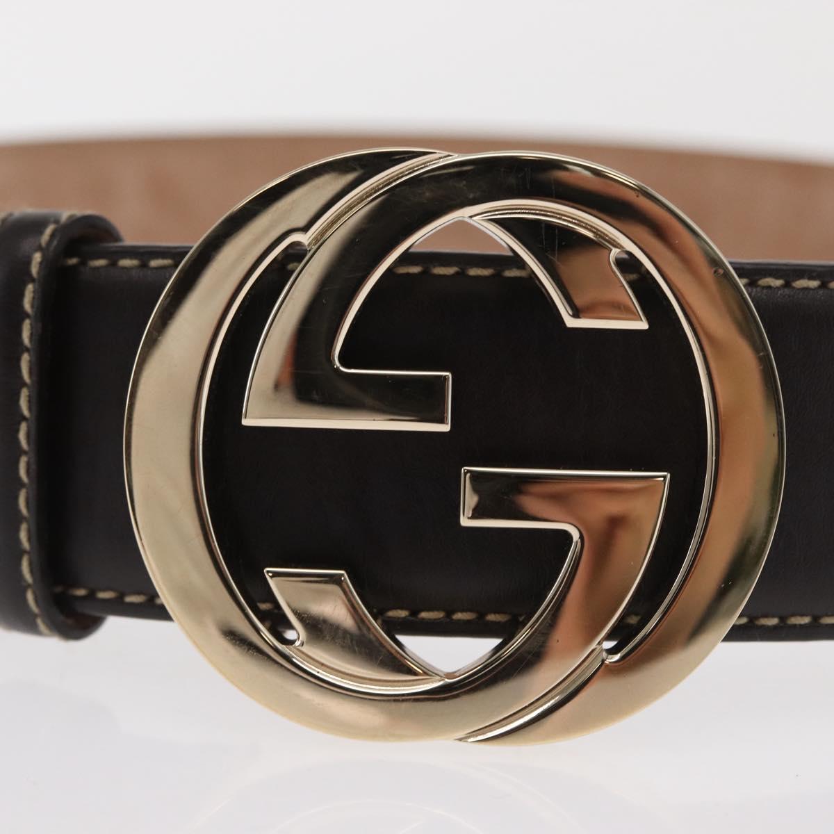 GUCCI GG Crystal Belt 35.4"" Beige 114876 Auth BA10582