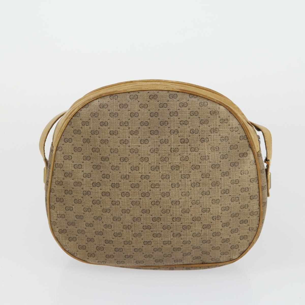 GUCCI GG Supreme Web Sherry Line Shoulder Bag PVC 5 Set Beige Red Auth BA10584
