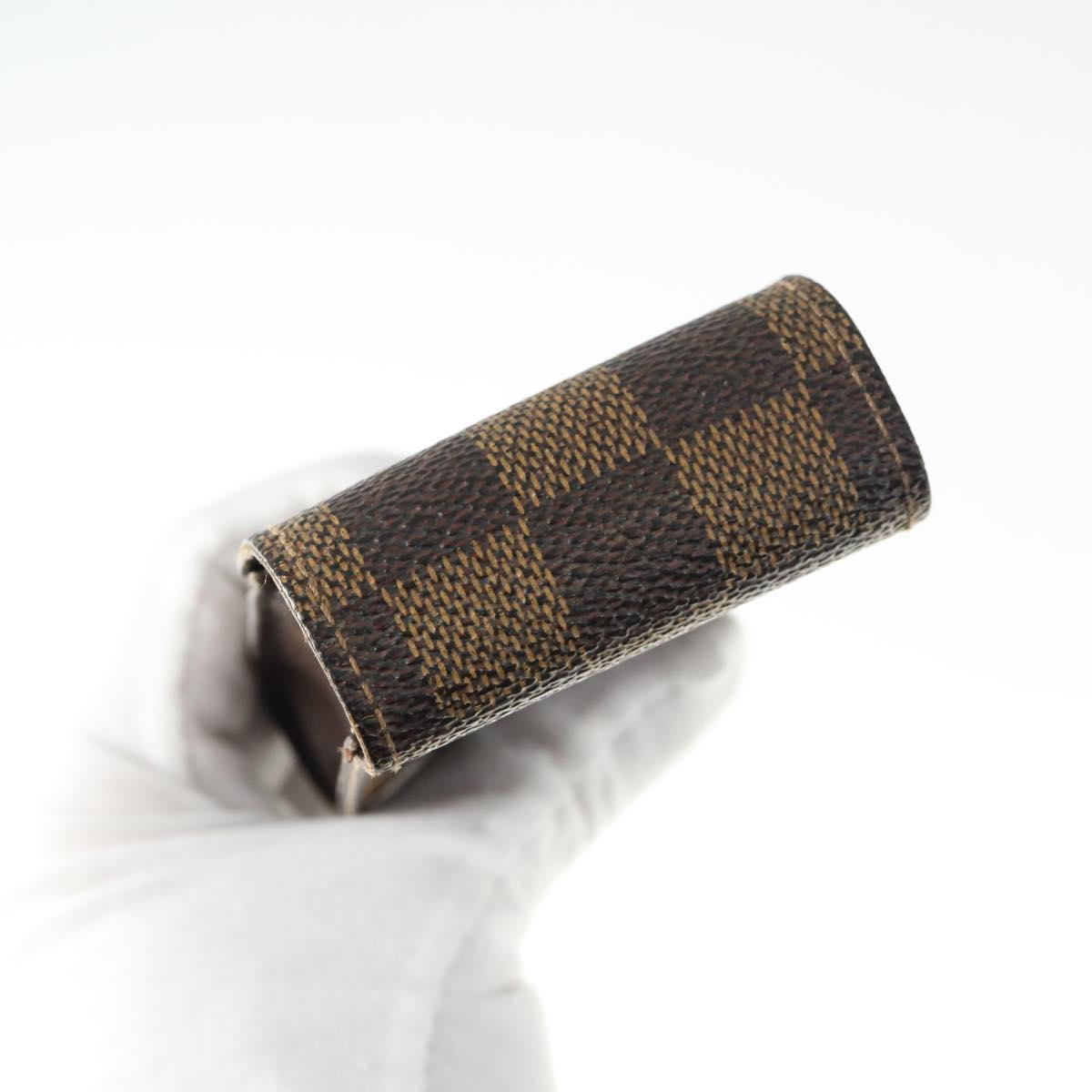 LOUIS VUITTON Monogram Damier Ebene Etui Cigarette Case 4 Set LV Auth BA10586