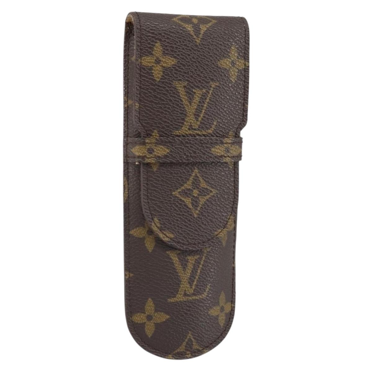 LOUIS VUITTON Monogram Etui Stilo Pen Case M62990 LV Auth BA10593