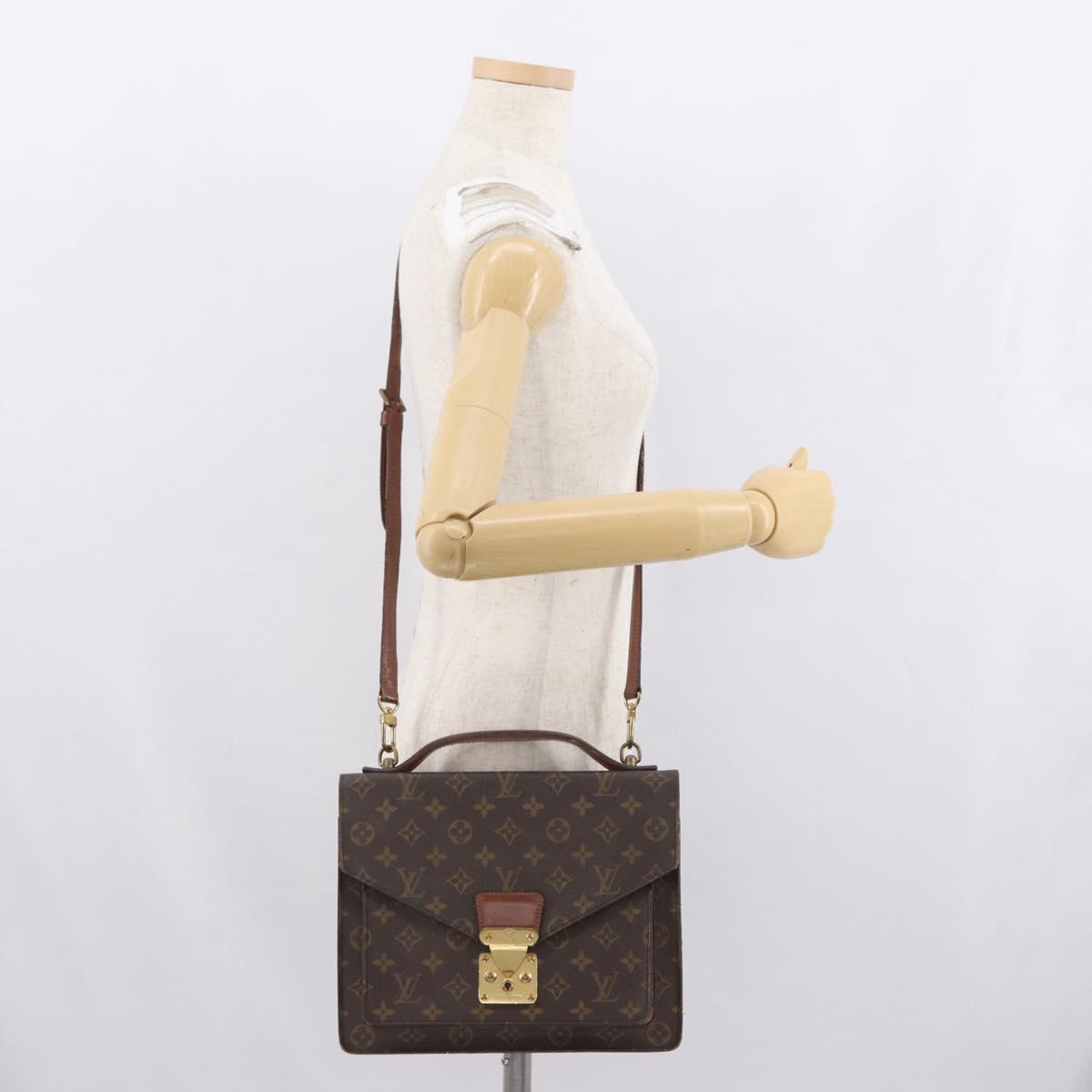 LOUIS VUITTON Monogram Monceau 28 Hand Bag M51185 LV Auth BA10595