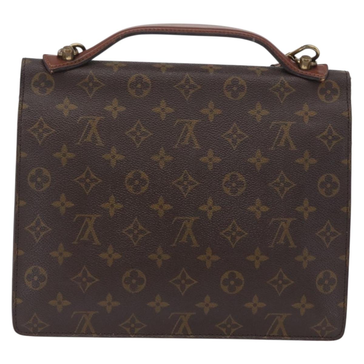 LOUIS VUITTON Monogram Monceau 28 Hand Bag M51185 LV Auth BA10595