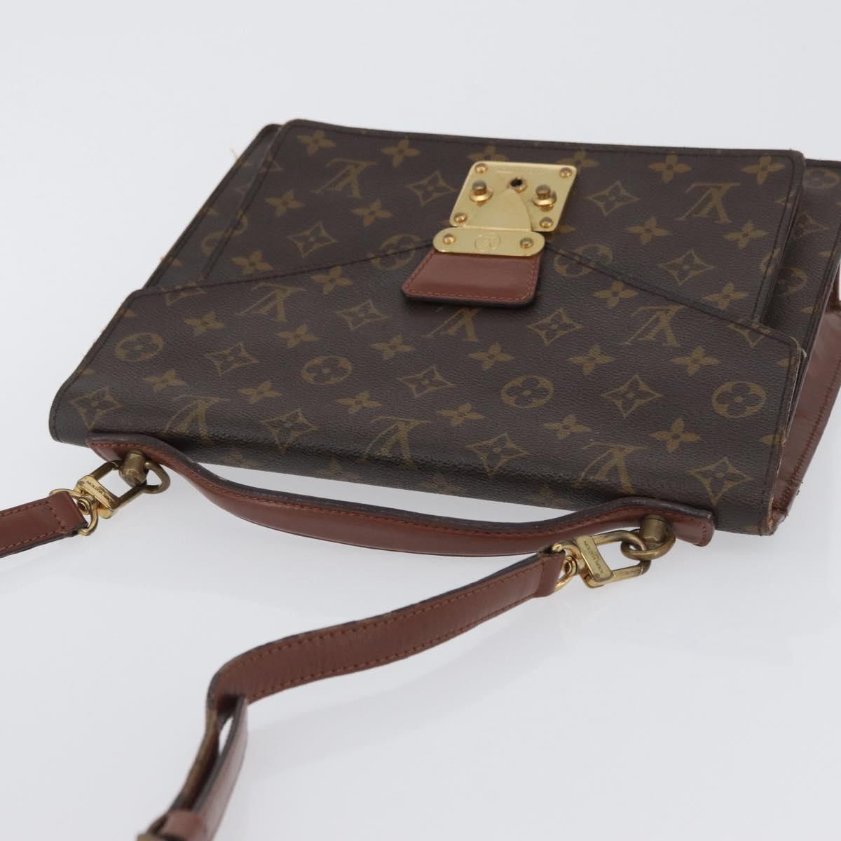 LOUIS VUITTON Monogram Monceau 28 Hand Bag M51185 LV Auth BA10595