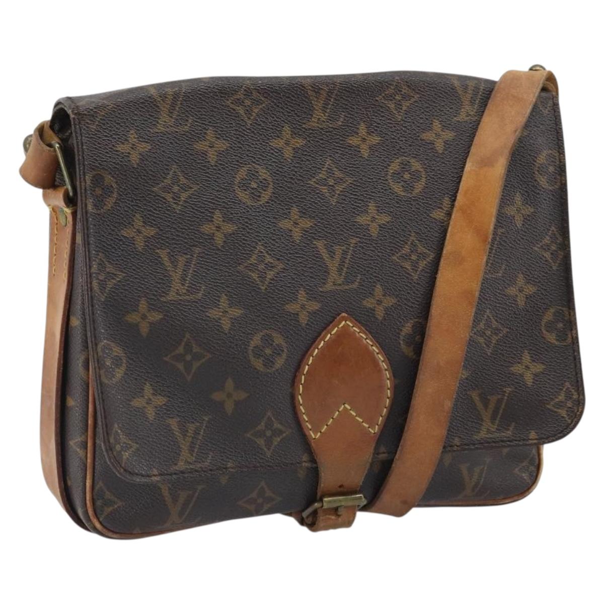 LOUIS VUITTON Monogram Cartouchiere GM Shoulder Bag M51252 LV Auth BA10597