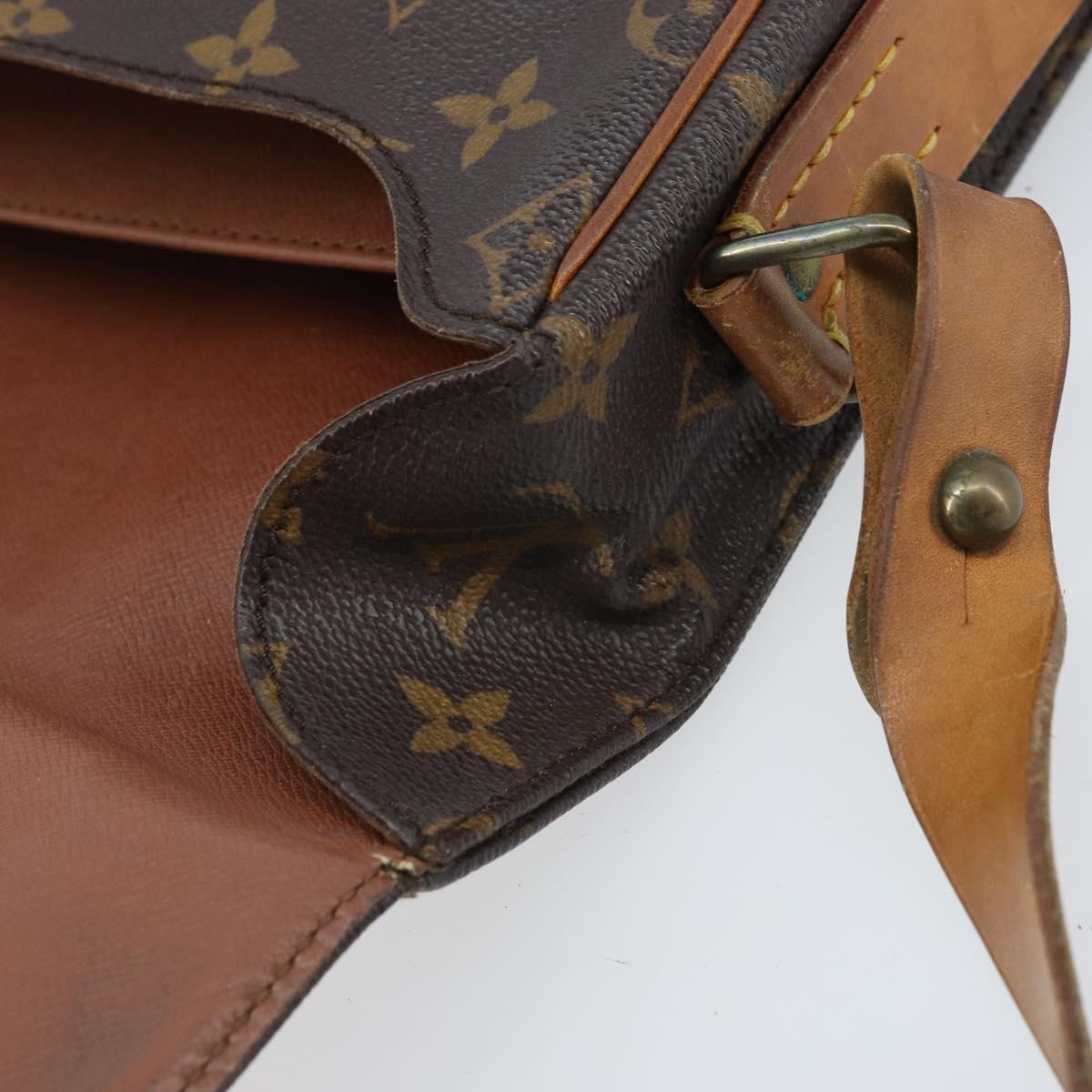 LOUIS VUITTON Monogram Cartouchiere GM Shoulder Bag M51252 LV Auth BA10597