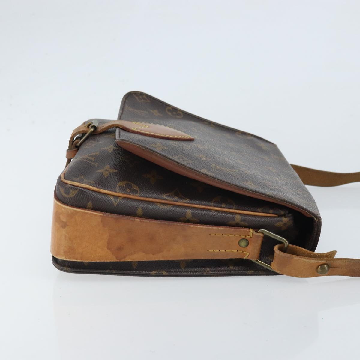 LOUIS VUITTON Monogram Cartouchiere GM Shoulder Bag M51252 LV Auth BA10597