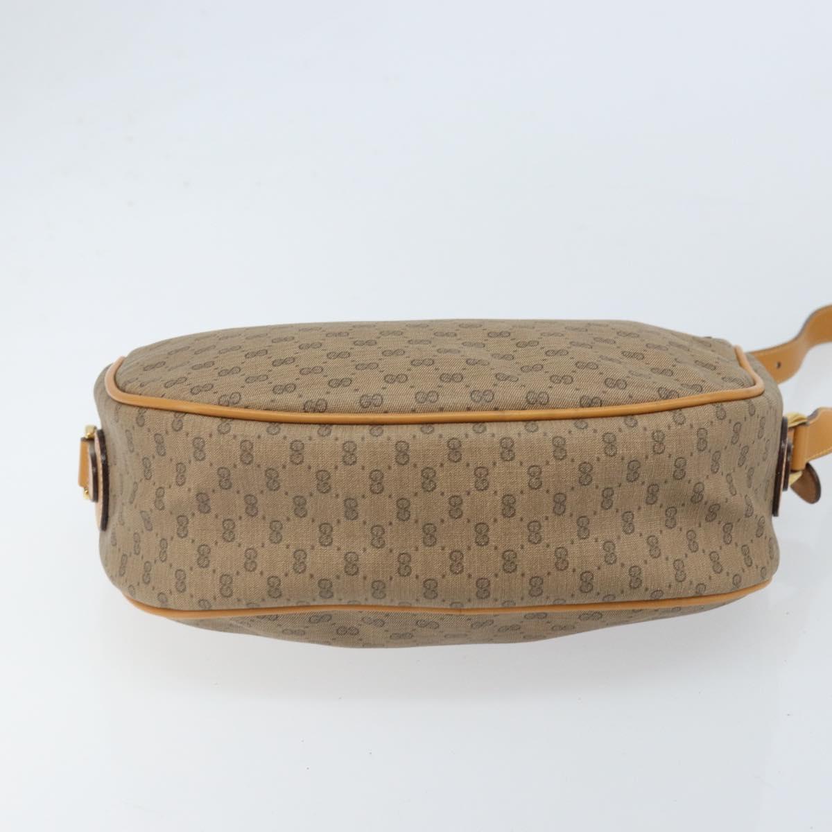 GUCCI Micro GG Supreme Web Sherry Line Bag PVC Beige 001 115 0918 Auth BA10601