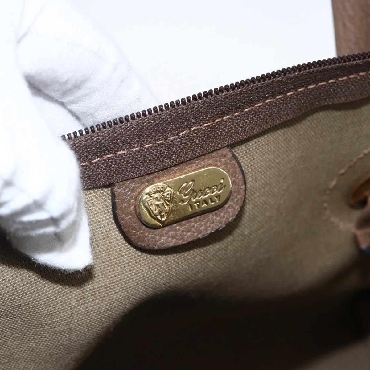 GUCCI GG Supreme Tote Bag PVC Beige Gold 02 39 4947 Auth BA10611