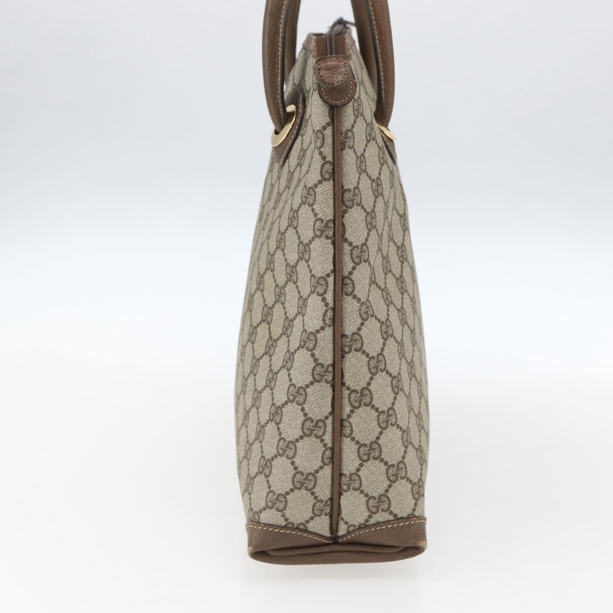 GUCCI GG Supreme Tote Bag PVC Beige Gold 02 39 4947 Auth BA10611
