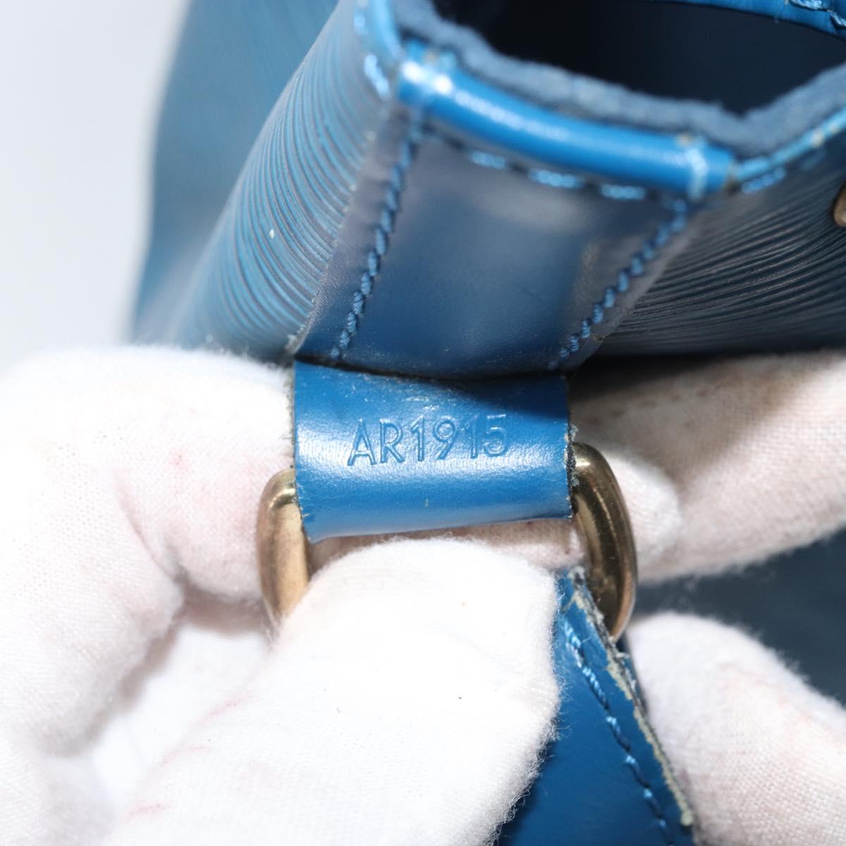 LOUIS VUITTON Epi Petit Noe Shoulder Bag Blue M44105 LV Auth BA10617
