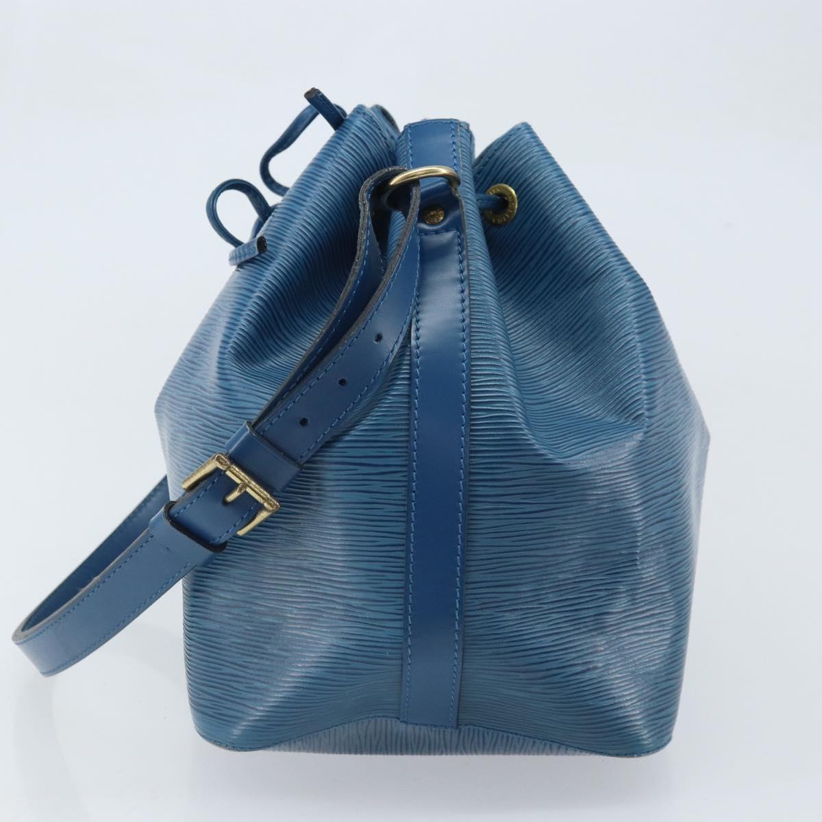 LOUIS VUITTON Epi Petit Noe Shoulder Bag Blue M44105 LV Auth BA10617