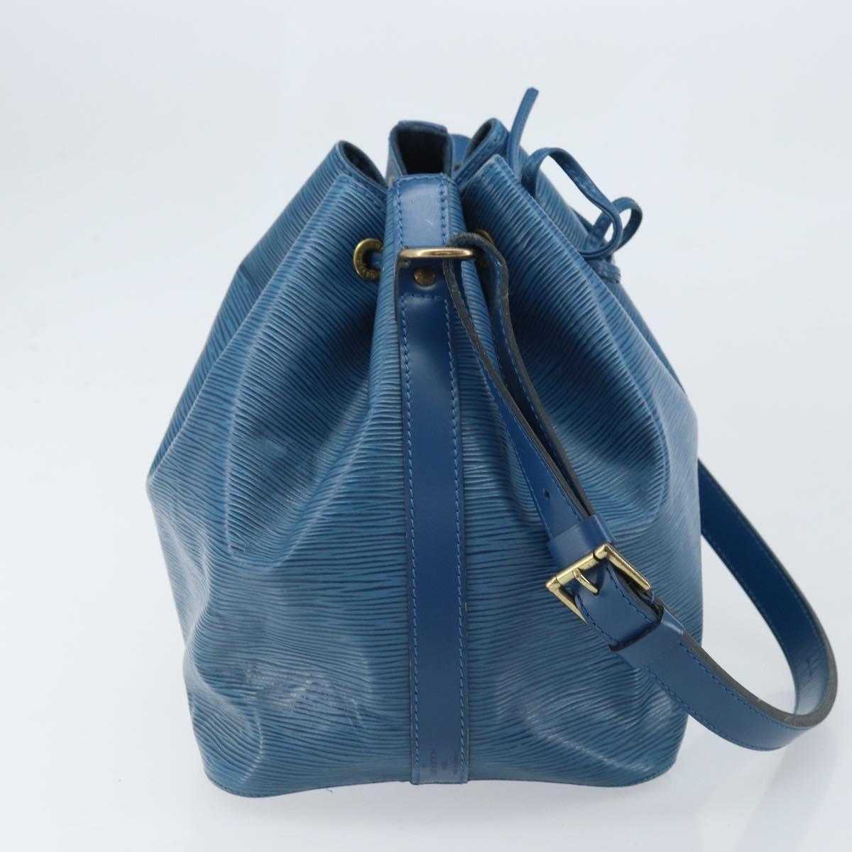 LOUIS VUITTON Epi Petit Noe Shoulder Bag Blue M44105 LV Auth BA10617