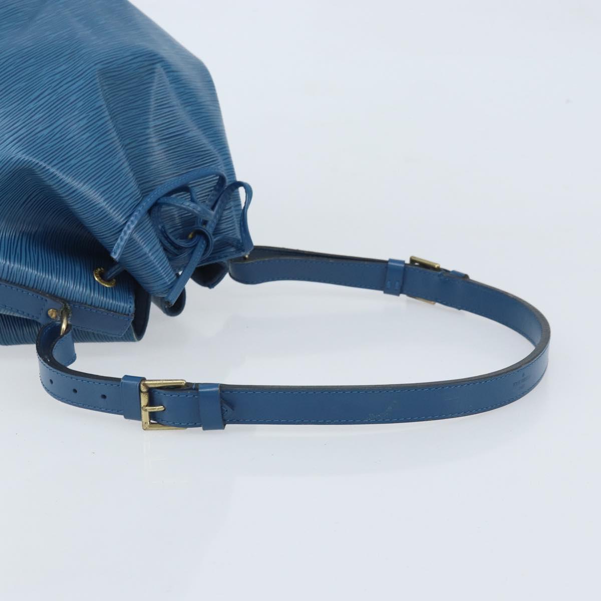 LOUIS VUITTON Epi Petit Noe Shoulder Bag Blue M44105 LV Auth BA10617