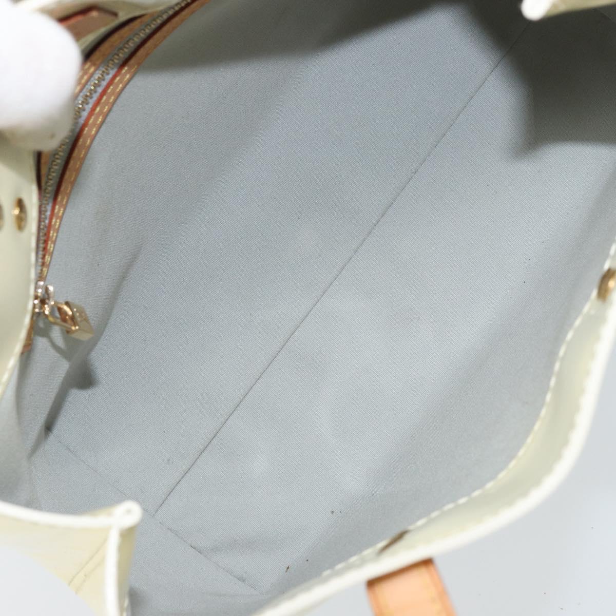 LOUIS VUITTON Monogram Vernis Reade PM Hand Bag Perle M91336 LV Auth BA10619