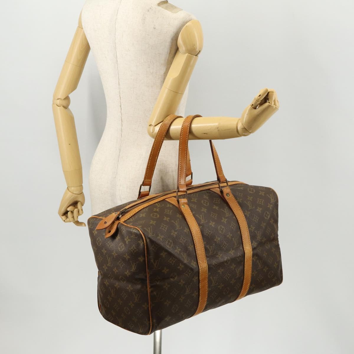 LOUIS VUITTON Monogram Sac Souple 45 Boston Bag M41624 LV Auth BA10643