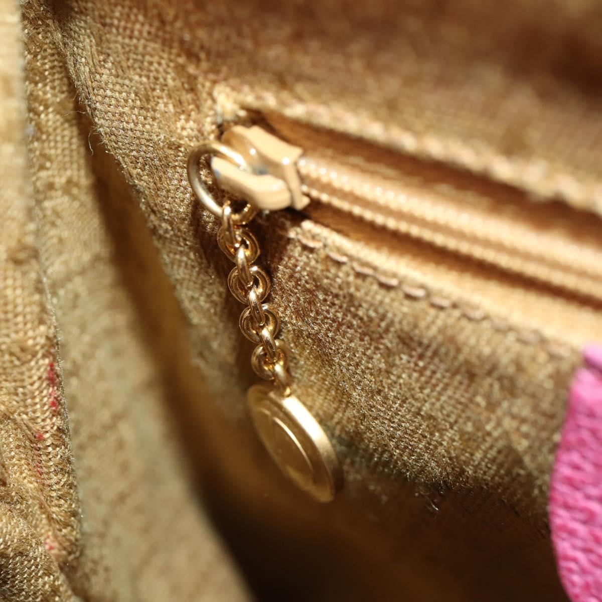 GUCCI Bamboo Backpack Suede Pink Gold 003 58 0030 Auth BA10647