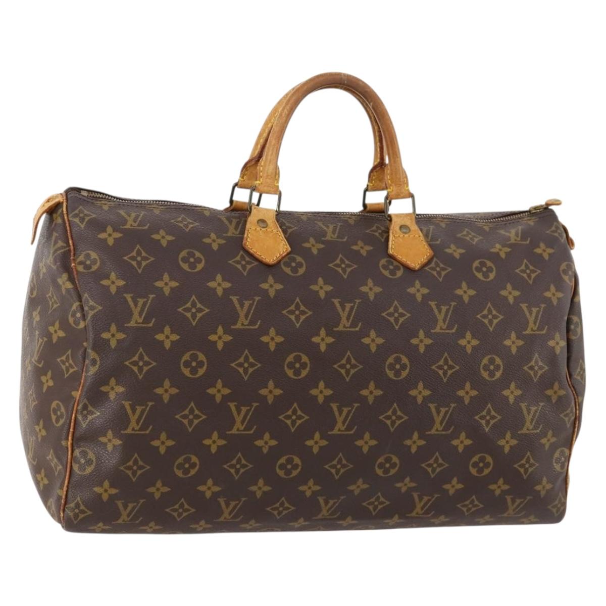 LOUIS VUITTON Monogram Speedy 40 Hand Bag M41522 LV Auth BA10648