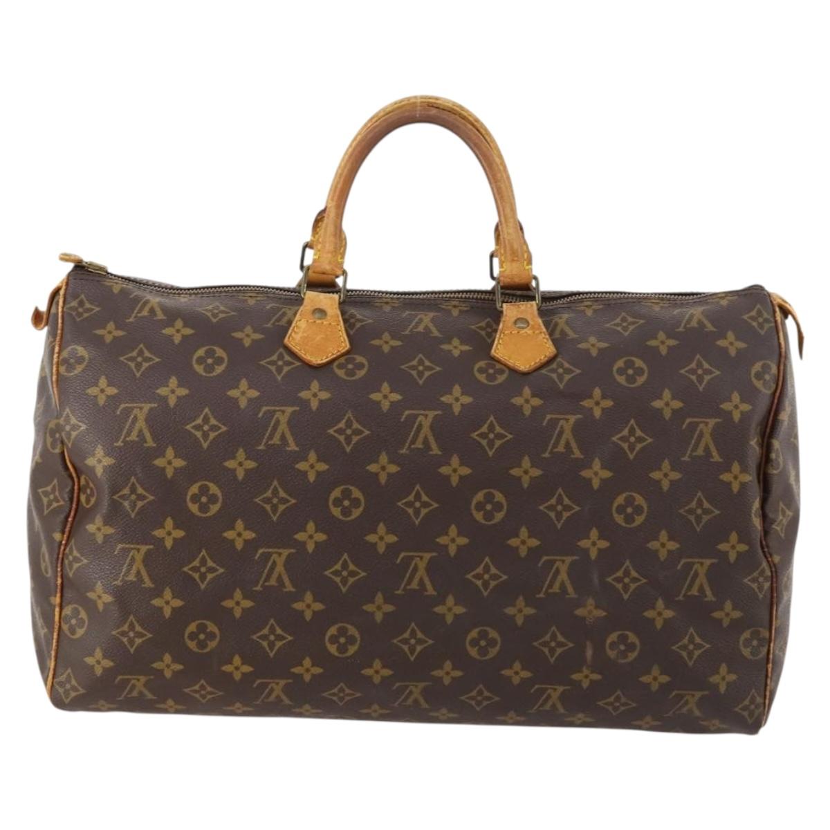 LOUIS VUITTON Monogram Speedy 40 Hand Bag M41522 LV Auth BA10648
