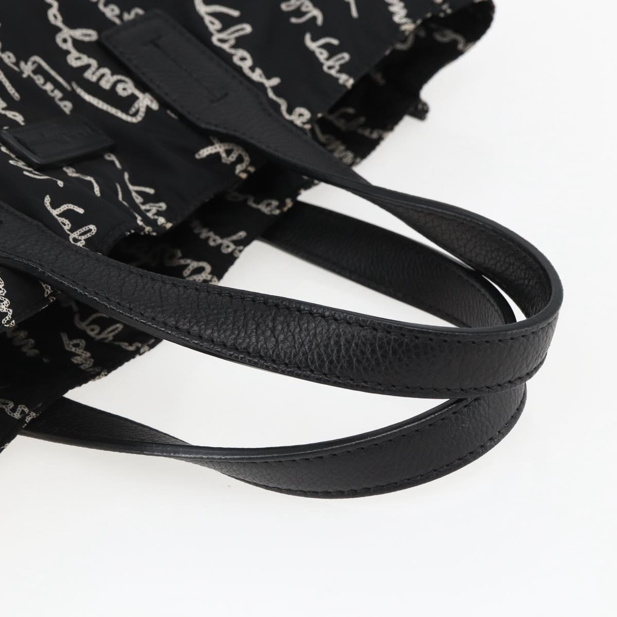 Salvatore Ferragamo Tote Bag Nylon Black Auth BA10660V