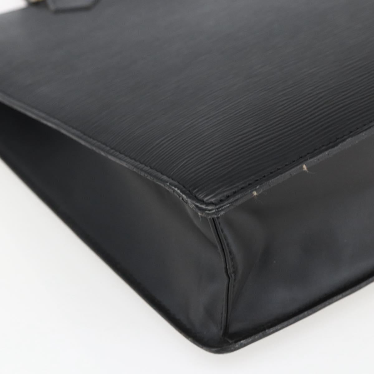 LOUIS VUITTON Epi Sac Plat Hand Bag Black M59082 LV Auth BA10662