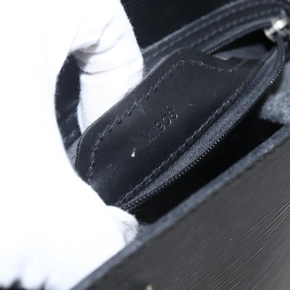 LOUIS VUITTON Epi Sac Plat Hand Bag Black M59082 LV Auth BA10662