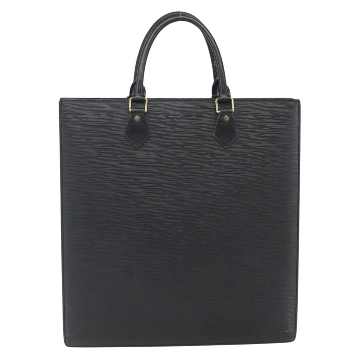 LOUIS VUITTON Epi Sac Plat Hand Bag Black M59082 LV Auth BA10662