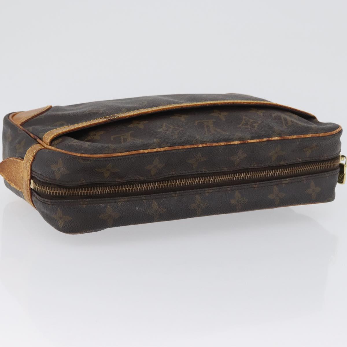 LOUIS VUITTON Monogram Compiegne 28 Clutch Bag M51845 LV Auth BA10676
