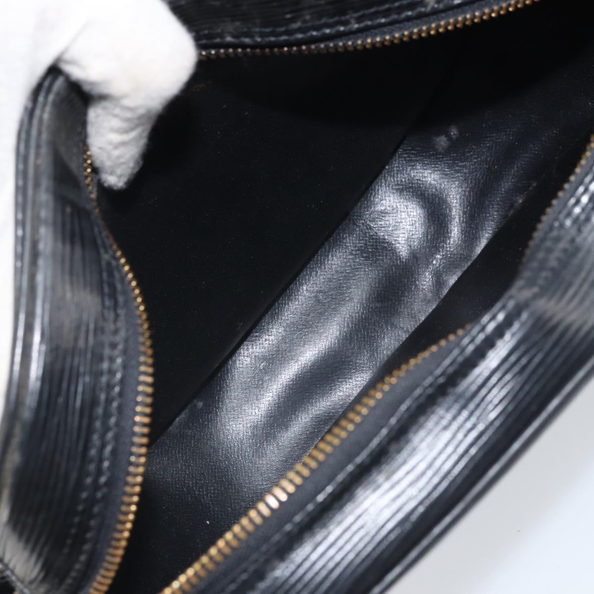 LOUIS VUITTON Epi Jeune Fille MM Shoulder Bag Black M52152 LV Auth BA10681