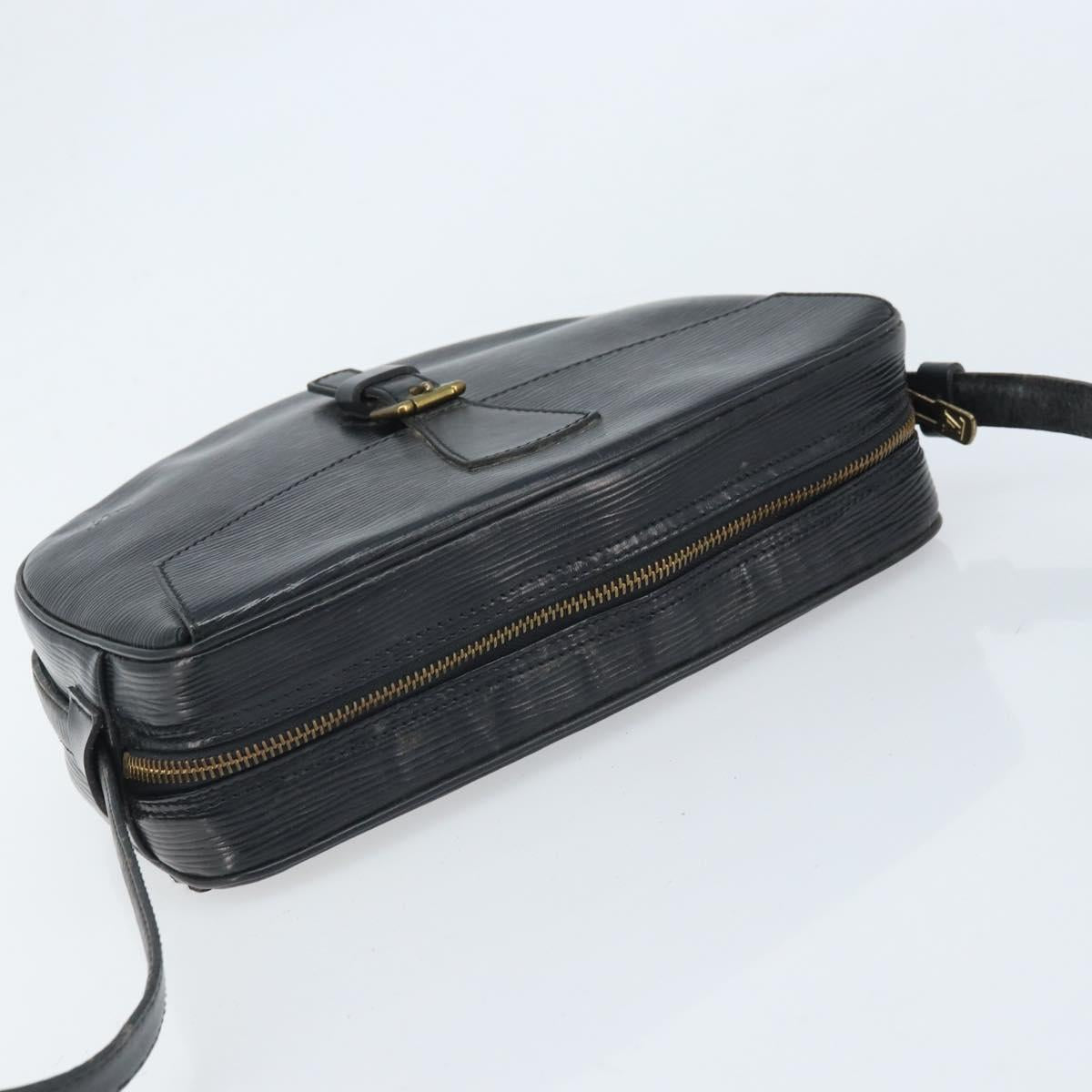 LOUIS VUITTON Epi Jeune Fille MM Shoulder Bag Black M52152 LV Auth BA10681