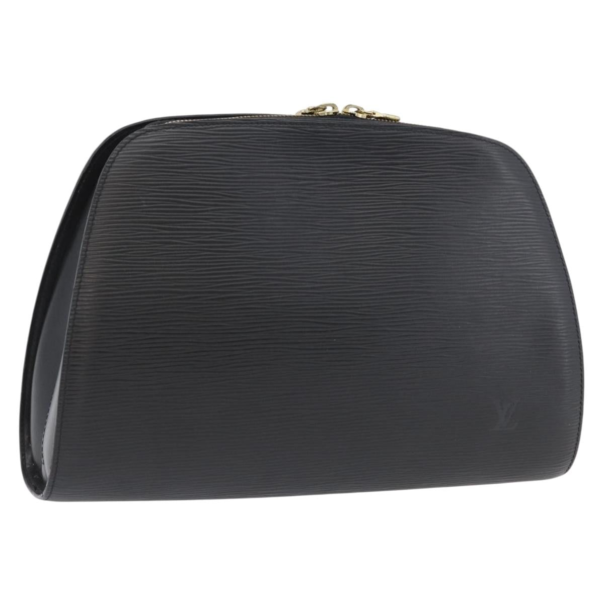 LOUIS VUITTON Epi Dauphine GM Cosmetic Pouch Black M48432 LV Auth BA10685