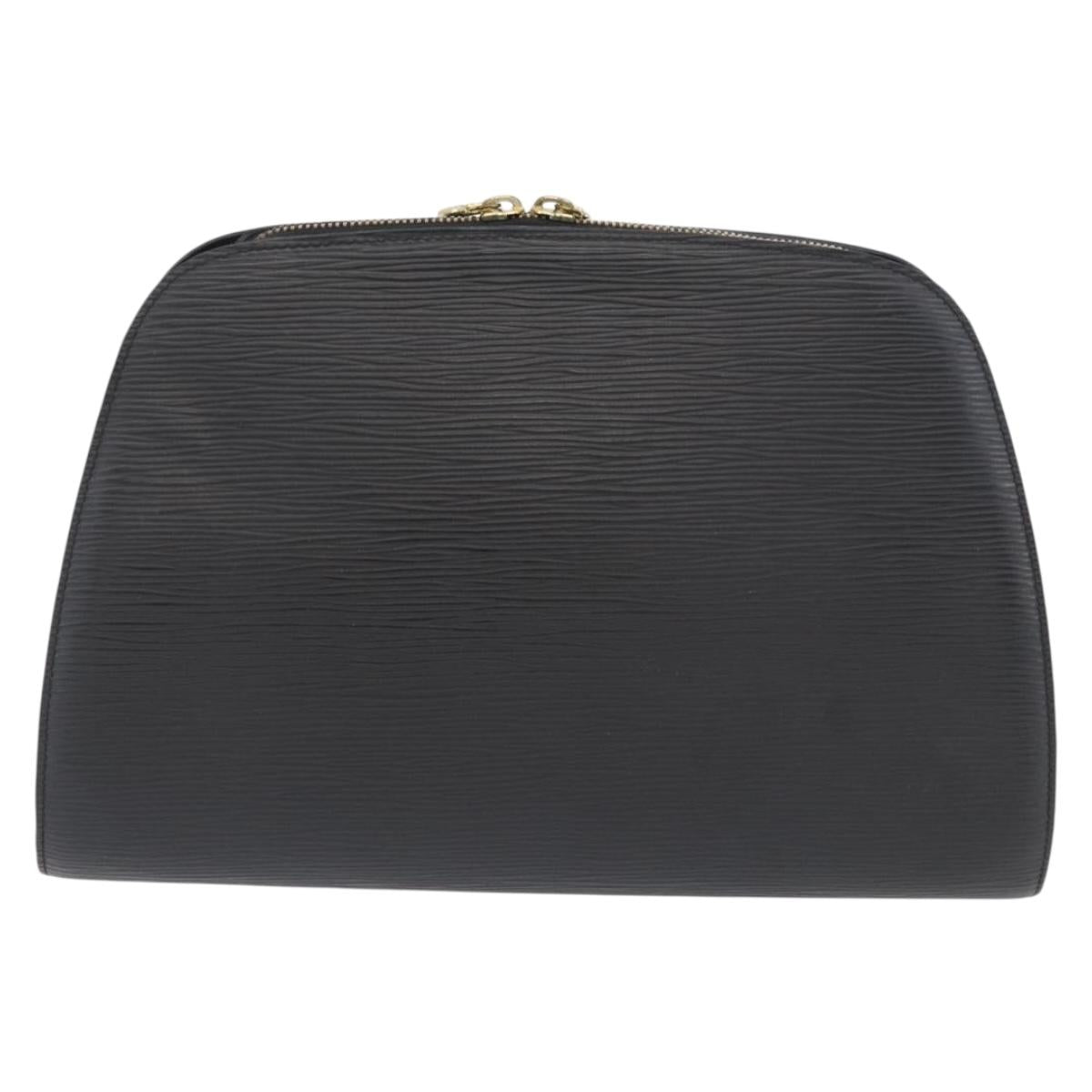 LOUIS VUITTON Epi Dauphine GM Cosmetic Pouch Black M48432 LV Auth BA10685