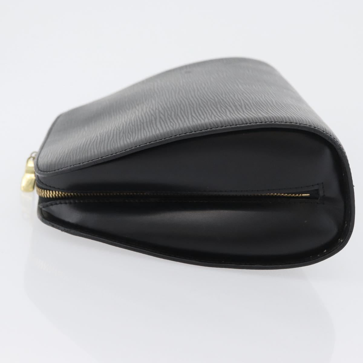 LOUIS VUITTON Epi Dauphine GM Cosmetic Pouch Black M48432 LV Auth BA10685