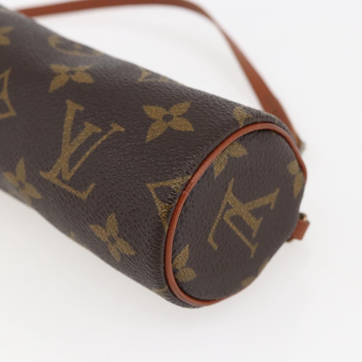 LOUIS VUITTON Monogram Papillon Pouch LV Auth BA10691