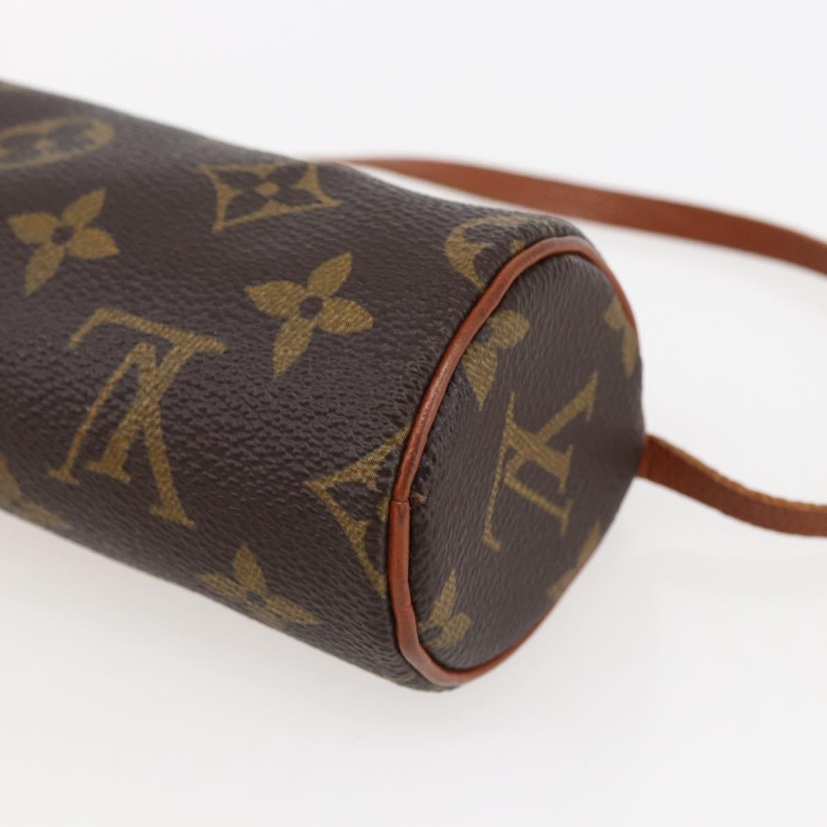 LOUIS VUITTON Monogram Papillon Pouch LV Auth BA10691