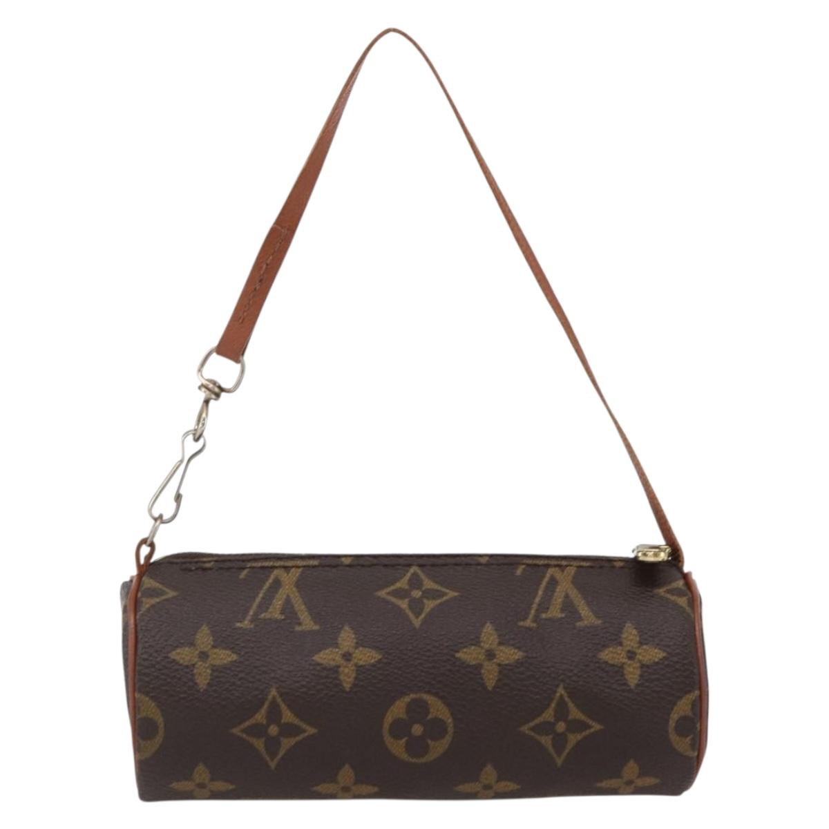 LOUIS VUITTON Monogram Papillon Pouch LV Auth BA10691